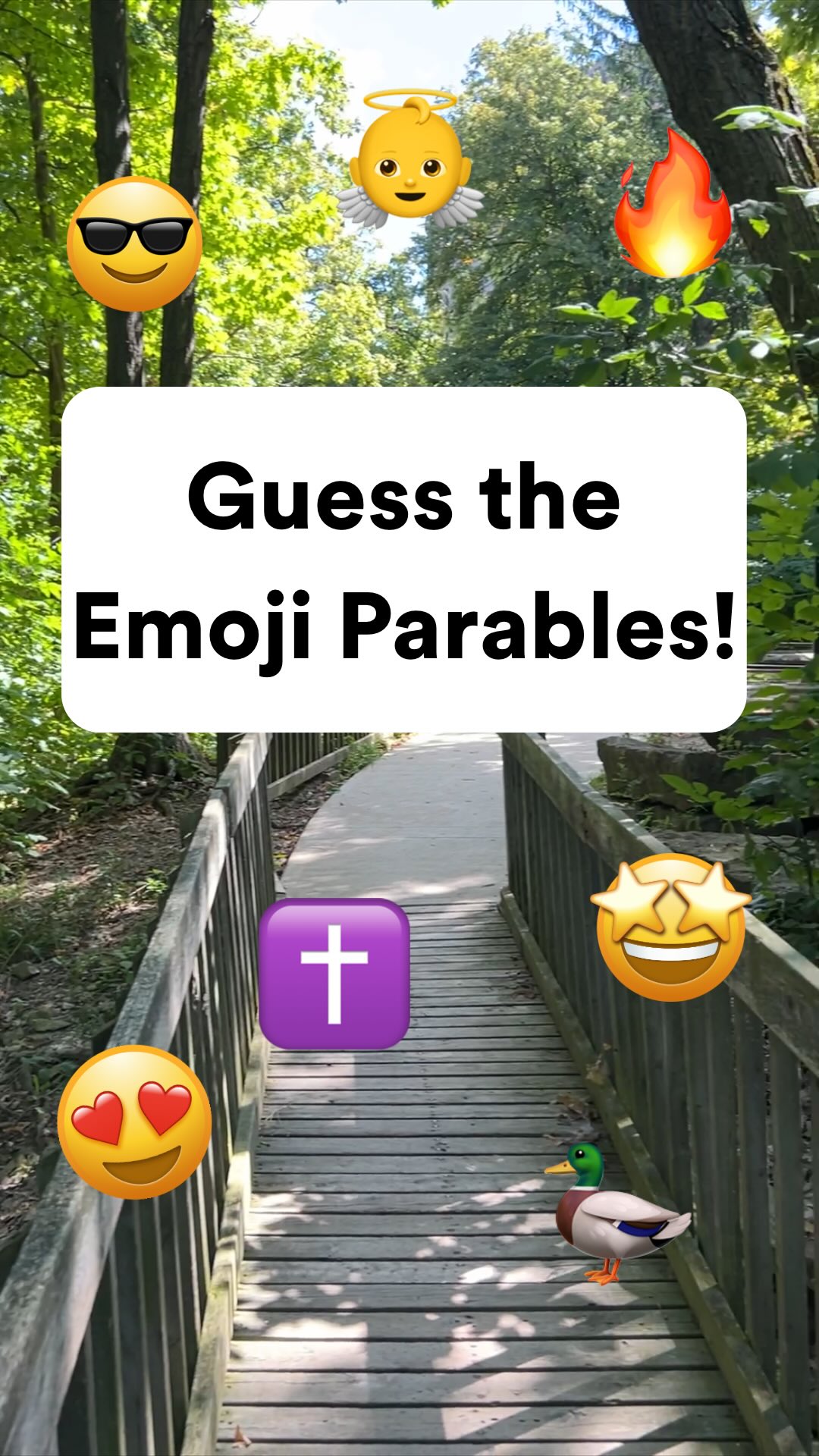 Guess the emoji parables part 1!
Did you figure them out? Let us know in the comments👇
Want to learn more about these parables and more? We have multiple ways you can do that!
1) Our Monday night Bible study where we read and discuss parables together
2) Wednesday chapel where Pastor Zack breaks down parables (and we sing a few songs)
3) Our brand new BCM Podcast! Which can be found on Spotify (link in our bio)!
Check back tomorrow for round two of guess the emoji parables!