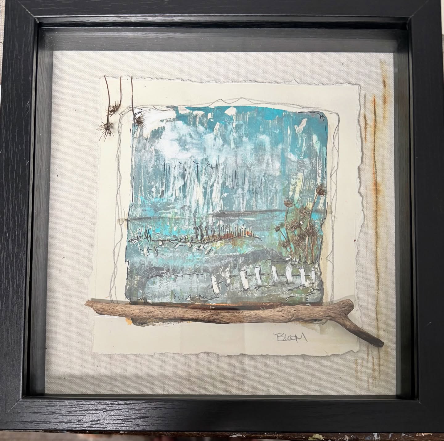 Getting back into a groove. Mixed media play 😊