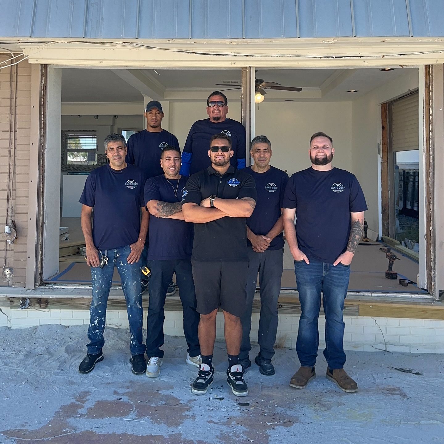 Building strong foundations—on and off the job site. 💪 Proud of the crew that makes it all happen every day. #LanicCorp #ConstructionTeam #BuiltStrong