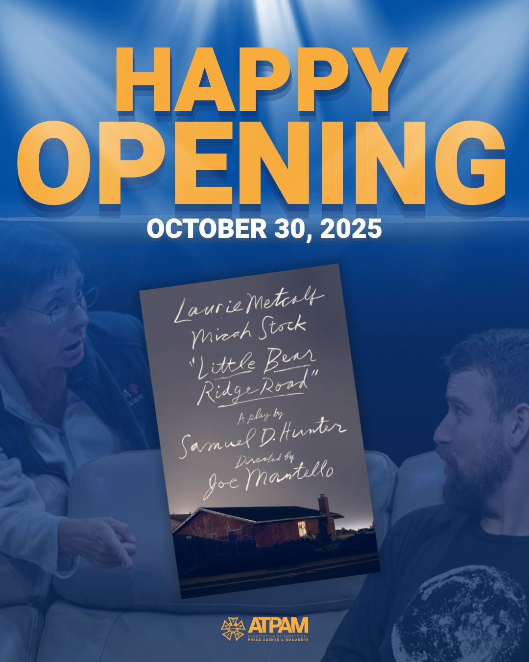 Happy Opening Night to @LittleBearRidgeRoad 🎉
Congrats to the amazing cast, crew, and #ATPAM members bringing this heartfelt story to life on Broadway.