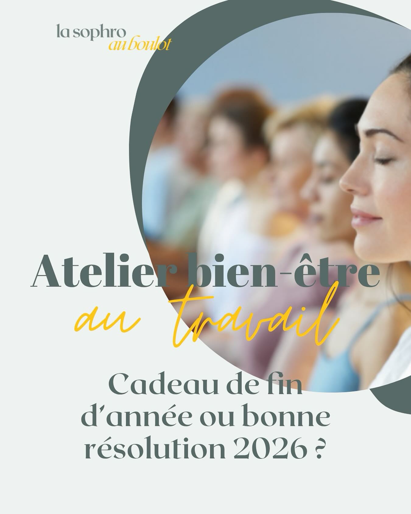 Et si tu proposais un vrai moment de bien-être à ton équipe ?
Les ateliers collectifs de sophrologie, c’est :
✨ une pause pour respirer et relâcher la pression
🌿 un moment pour renforcer la cohésion
💪 et des outils simples pour gérer le stress et les émotions au quotidien.
Une super idée de cadeau de fin d’année à offrir à ton équipe,
ou 🌅 une bonne résolution 2026 à mettre en place dès janvier (1 à 2 fois par mois).
Je m’adapte à vos besoins : détente, confiance, concentration, lâcher-prise, sommeil…
Pas besoin de tenue spéciale, juste l’envie de souffler un peu !
Et si tu en parlais à ta boss ou à ta RH ? 😉
Des collaborateurs plus détendus, motivés et apaisés : c’est tout bénéf pour tout le monde !
📩 Envoie-moi un message pour en savoir plus ou réserver ton atelier collectif !
—
🙋🏼♀️ Hello, moi c’est Constance, je suis animée par l’envie de favoriser le « mieux-être » dans les environnements professionnels.
✨ Ma mission en tant que coach et sophrologue ?
Accompagner tous les professionnels à libérer et booster leur potentiel en les aidant à se poser les bonnes questions pour qu’ils puissent se sentir mieux dans leur tête, leur corps et par conséquent dans leur travail et leur vie !
.
.
.
#coachingprofessionnel #coaching #coachpro #coach #intelligenceemotionnelle #ie #eqi #sophrologie #sophrologue #developpementpersonnel #gestiondustress #gestiondesemotions #gestiondustressenentreprise #prevention #qualitedevieautravail #qvt #bienetreautravail #lasophroauboulot m