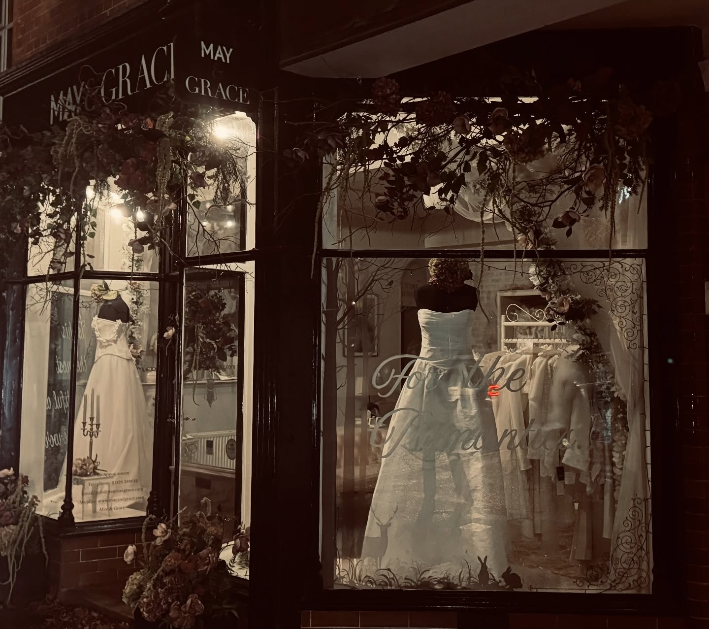 Our Boutique looking glorious on Halloween night….