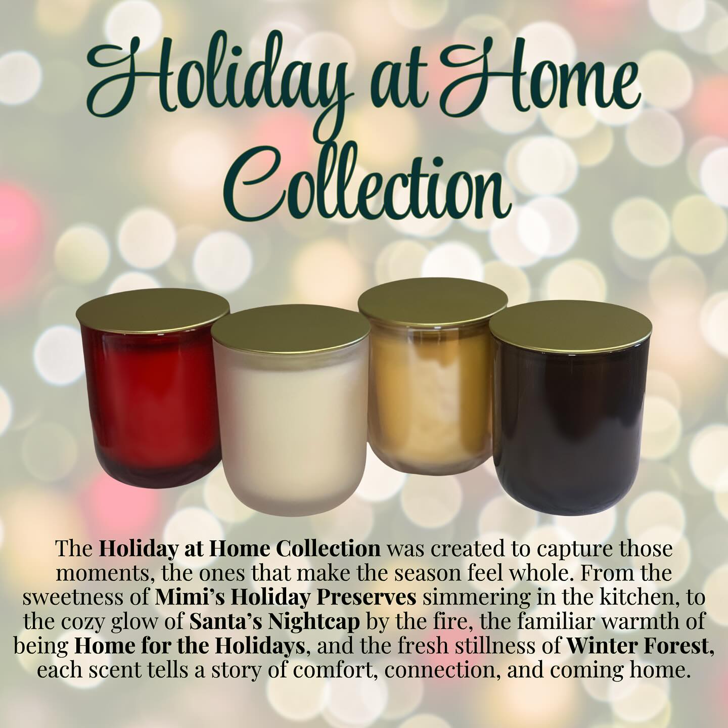 These scents get me SO EXCITED for the holiday season! ✨
Even when we’re not traveling to sweet home Chicago, I love finding ways to make our little house feel full of those same memories — warmth, laughter, and the smells that make the holidays feel whole. 🎄
There’s truly no place like home for the holidays, wherever that may be. 🤍