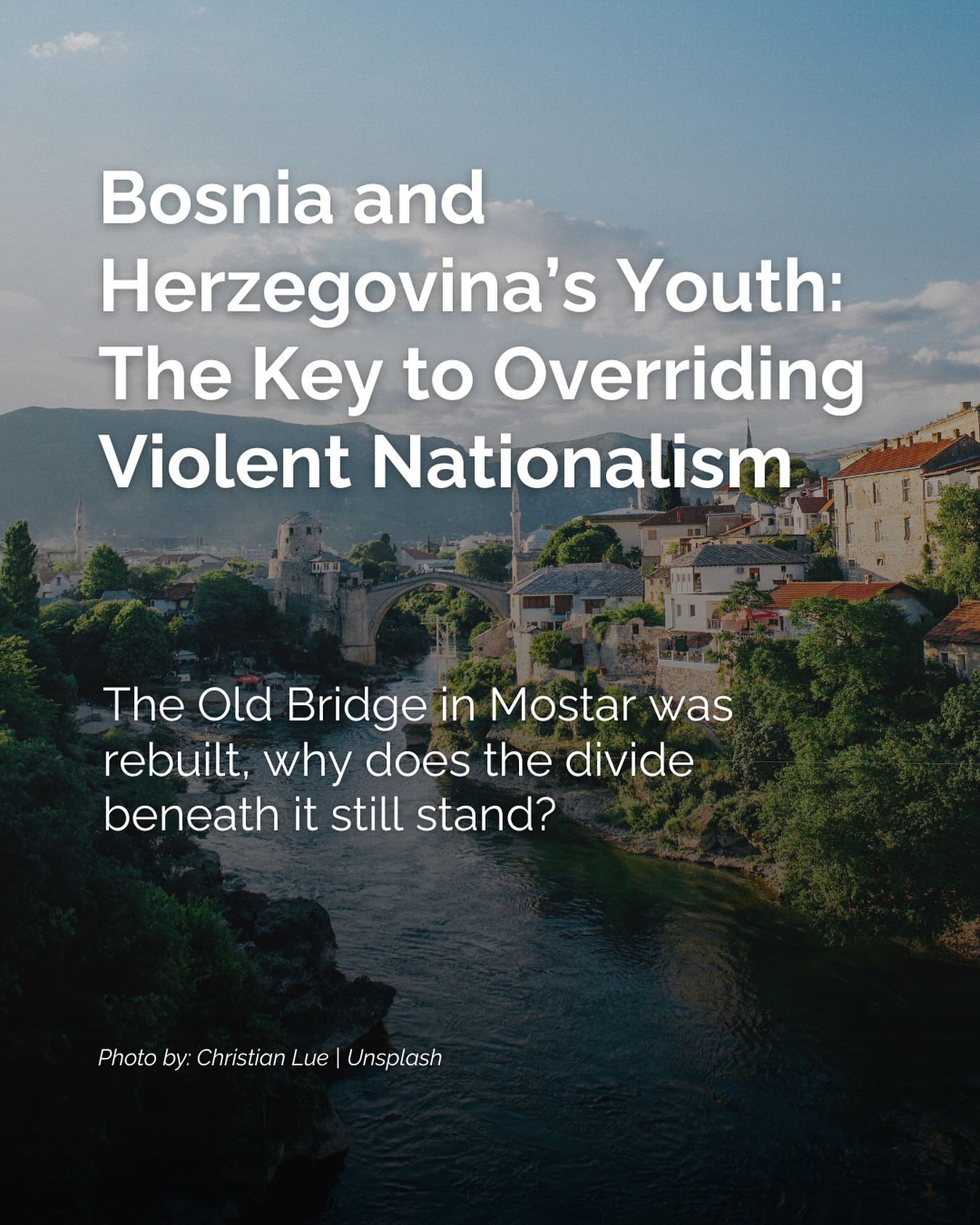Before the war of the 1990s, Mostar (Bosnia & Herzegovina) was a shining example of ethnic diversity, where multiple identities could coexist. The destruction of the Old Bridge was more than the loss of a landmark; it was an attempt to erase coexistence itself.
The Old Bridge was rebuilt in 2006, but does the divide beneath it still stand?
Read the full story on our website.