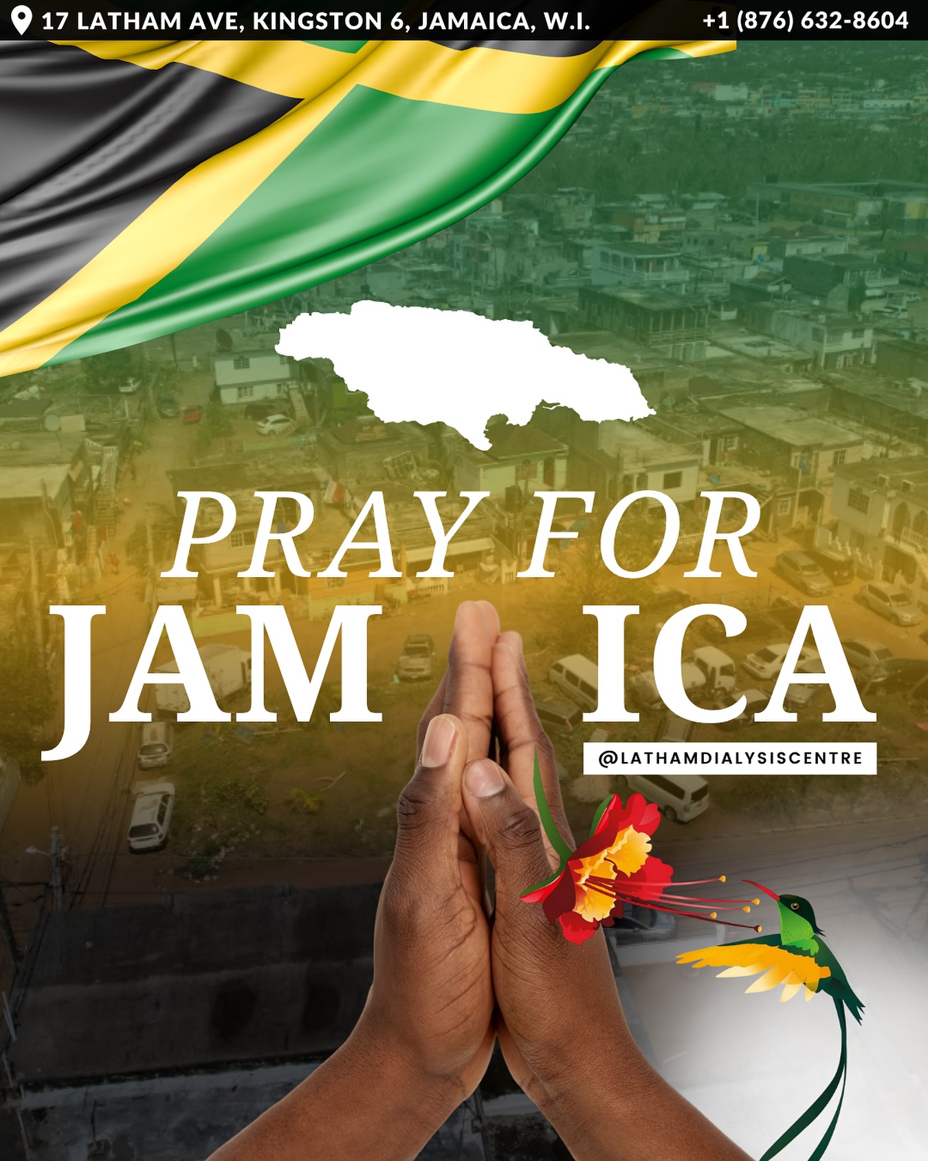 Sweet Jamaica ! We will get through this !
#LathamDialysis #LathamDialysisCentre #LathamDialysisJamaica #Jamaica #HurricaneMelissa #PrayForJamaica #StElizabeth #MontegoBay #BlackRiver #StJames #Portland