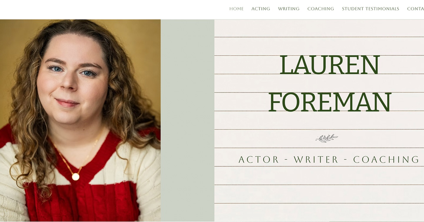 💻WEBSITE LAUNCH💻
lauren-foreman.com
I’ve made a (nowhere near perfect) website to launch my acting-writing-coaching-freelancing life. Feel free to peruse, I spent way too long editing and deleting and uploading and typing and nearly throwing my laptop out of the window.
And now, procrastination over - back to packing!