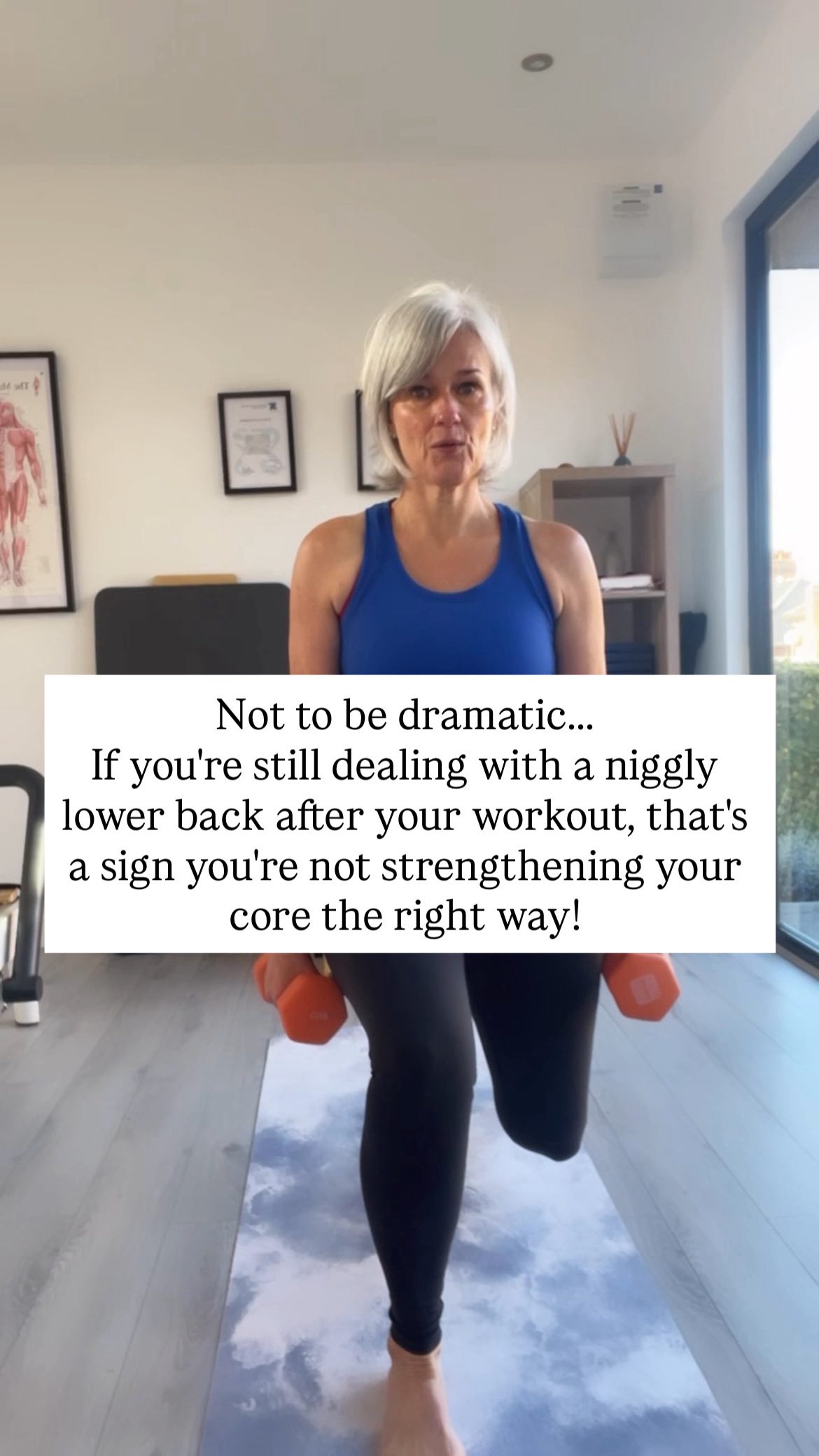 You’re not trying to “get fit” you are just trying to stay yourself.
The woman who hikes for 4 hours and feels good.
The woman who runs, lifts, swims,plays paddle and doesn’t pay for it later.
Who feels stronger now than she did in her 20s and 30s because her back, hips and core feels so strong and supportive.
If you’re dealing with a niggly lower back, hip pain and stiffness that just won’t quit and you’re thinking that maybe it’s just “your age”……
Strong Core.Strong Life is a FREE 5-Day challenge for women 50+ who wants to stay active,fit, adventurous, and pain free- without spending hours in the gym or complicated stretching routines, or giving up the movement you love.
You’ll get:
5 Days of core focused Pilates workouts (under 15 minutes)
That’ll include strengthening the back,hips,deep core,diaphragm and pelvic floor. 2 weeks to do all the workouts as many times as you want.
This is the kinda training your body needs for a strong life. And it works.
Strong Core.Strong Life is the reset your body has been asking for.
5 days. 15 minutes a day. We start 3rd November.
Ready to build strength where it matters most-from the inside out.
Comment “CORE” and I’ll send you the link to join.
#womenover50 #menopausefitness #midlifewomen #homeworkoutsforwomen #pilatesonline #lowerbackpainrelief #corestrengthening #corework #corestability