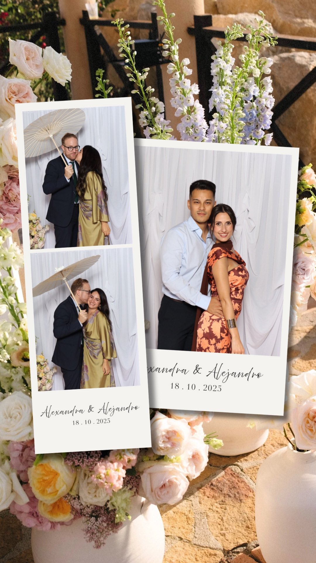 Estas fueron algunas de las fotos del enlace Alexandra y Alejandro.
Diseño personalizado con diferentes formatos de foto y de impresión para sus invitados.
✉️info@lightbox.es