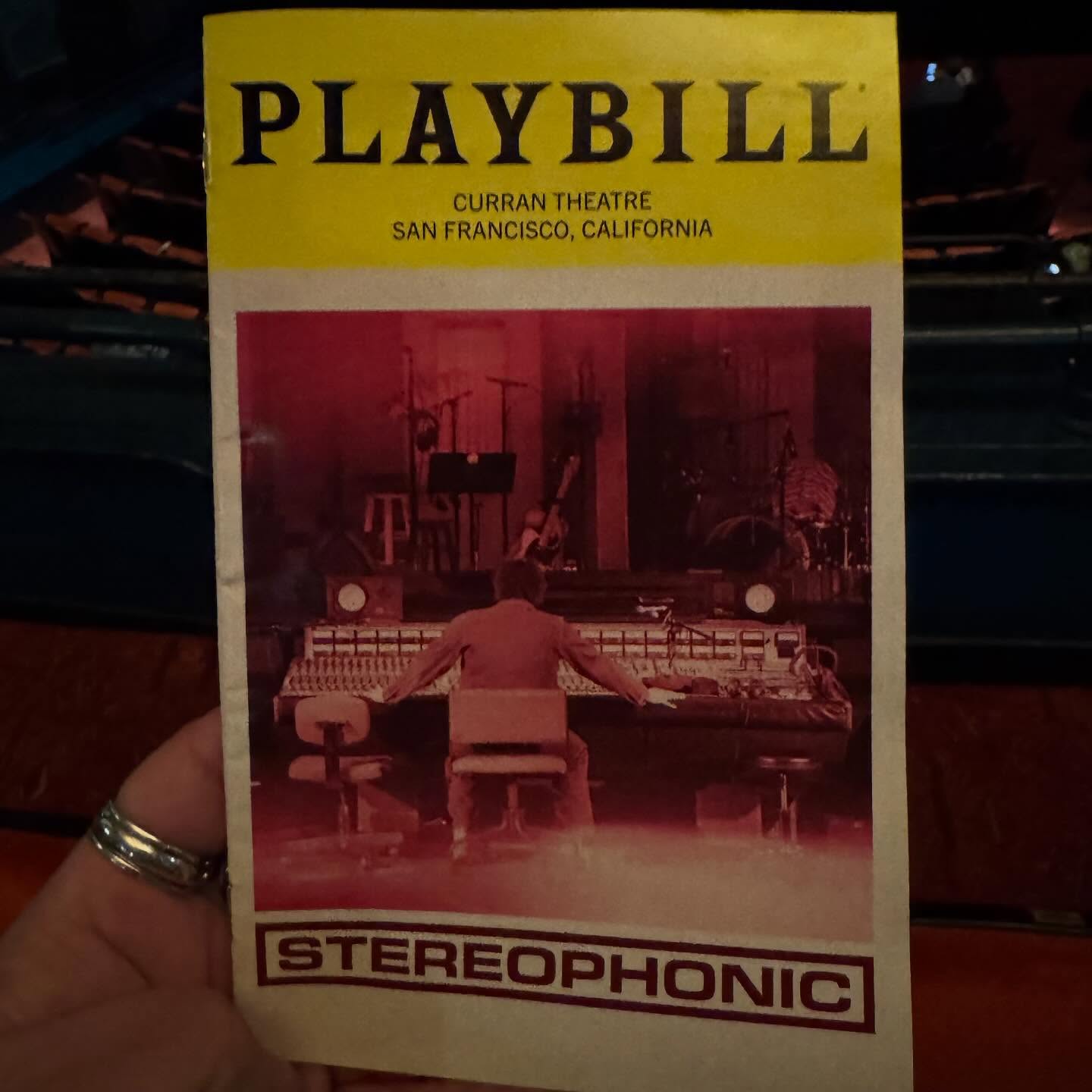 Musical Night - Stereophonic!!!
#musical #stereophonic #stereophonicmusical #playbill #curran #currantheatre #sanfrancisco #livetheatre #gay #lgbt #theatrequeens #love #instagood #evilqueensf