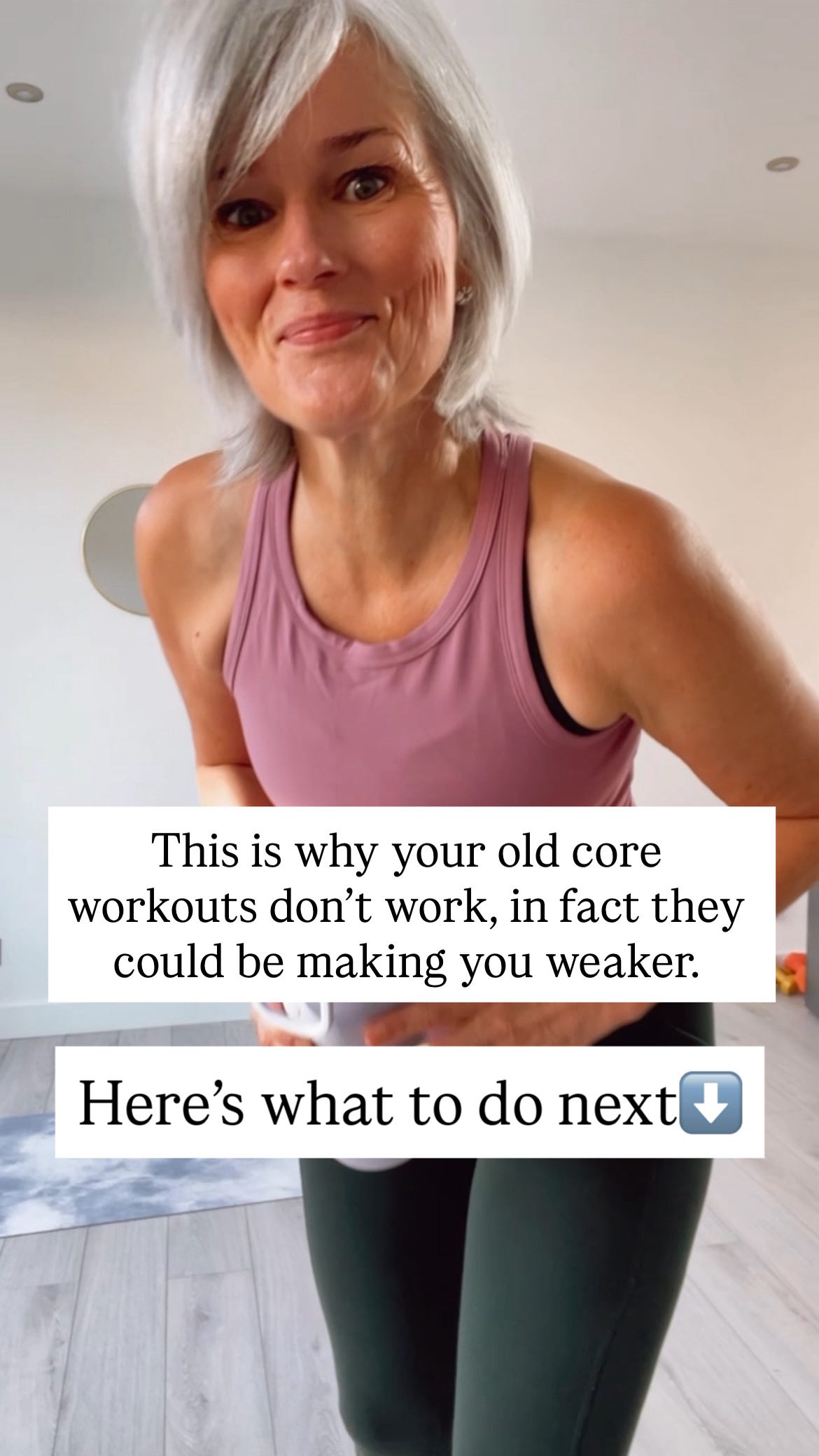 I hate to be the fun police
Be honestly , does your “core workouts” ever leave you with:
❌ Tight hip flexors(this is that gripping feeling at the front of the hip)
❌ A sore and tight lower back
❌ More pressure or leaking
Or are you avoided core training altogether, worried it would only make symptoms worse?
This is because most traditional core training ignores a key fact: your pelvic floor is part of your core. Without the right breath and alignment, your abs can’t do their job — so your hip flexors and back take over while pressure gets pushed down into your pelvic floor and deep core.
Over time, that downward pressure doesn’t make you stronger. It actually weakens those muscles, leaving you stuck in a frustrating cycle of more exercises, not feeling any stronger despite the effort you put in,and worsening symptoms.
✨In 5-Days inside the free Strong Core.Strong Life Pilates challenge you discovered a better way.
👉🏻This isn’t about doing more workouts, it’s about uncovering the missing pieces.
When your abs, breath, pelvic floor, and other trunk muscles (hamstrings, glutes, back muscles, and rib cage) work together, everything changes.
Ultimately a strong core is the foundation on which you build a strong life now and for decades to come.
5 Days.15 minutes a day. We start 3rd November.
Comment “CORE” and I’ll send you all the details + the link to join us!
#womenover50 #menopausefitness #midlifewomen #homeworkoutsforwomen #lowerbackpainrelief #corestrengthtraining #onlinepilates