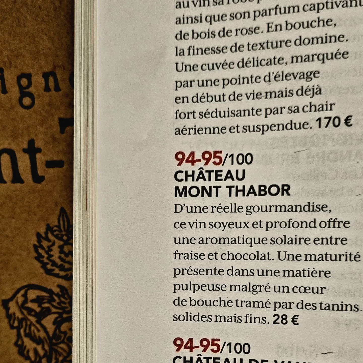 Merci à la @larvf_mag , nous sommes fiers de retrouver notre Châteauneuf-du-Pape dans vos pages .