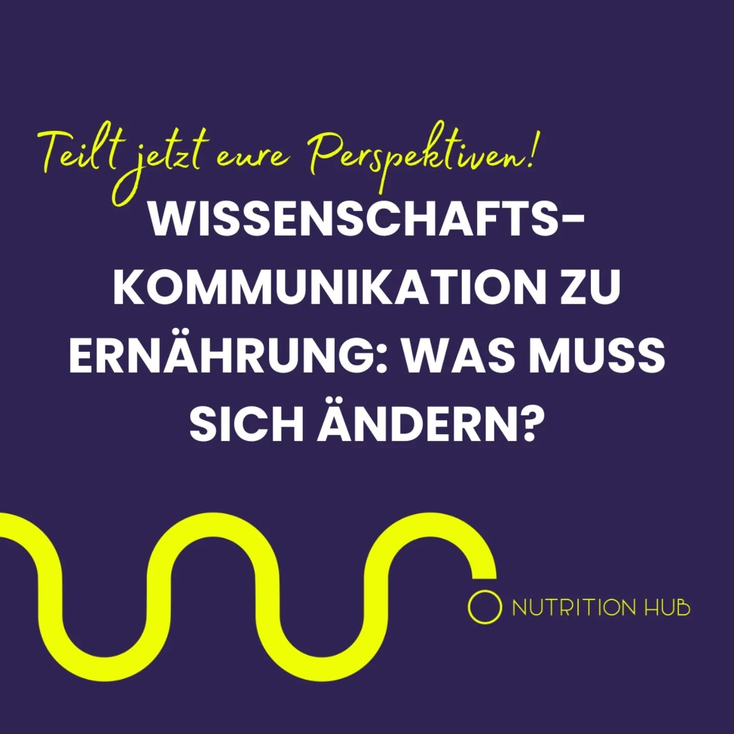 🔬✨ Science meets Social Media - wie geht es richtig?
Täglich fluten Ernährungstipps unsere Feeds. Doch was ist wirklich evidenzbasiert und was nur Meinung im Expert:innen-Mantel? 🧐
Wir wollen’s wissen:
💬 Was muss sich in der Ernährungskommunikation ändern?
⚡ Wie begegnen wir Fehlinformationen und erreichen Menschen außerhalb der Fachbubble?
Gemeinsam mit Yakult arbeiten wir an einem Paper zu Science Communication in Nutrition (Release: Anfang 2026). Euer Input fließt direkt ein!
📩 Schreibt uns eure Gedanken in die Kommentare, per DM oder an hello@nutrition-hub.com
👀 Save the date:
Am 6.11.2025 bringt Yakult Deutschland GmbH beim Invite-Only Event „Science meets Social Media“ in Düsseldorf 50–60 Expert:innen aus Wissenschaft, Medien & Ernährung zusammen. 👉 Du willst dabei sein? Schreib uns, warum du einen Platz verdient hast!