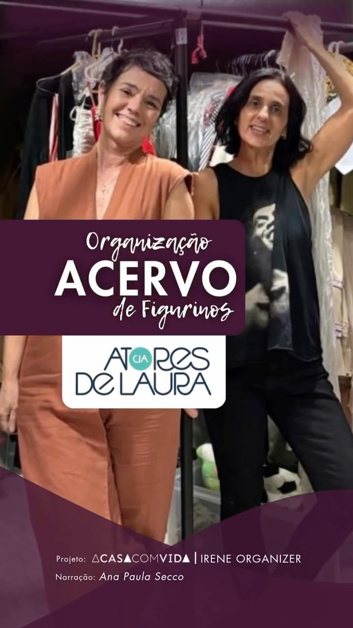 Todo espaço merece cuidado e organização 💫
Não é sobre criar mais uma obrigação, e sim sobre praticidade, sustentabilidade e aquela paz boa de sentir quando tudo encontra seu lugar.
O acervo da @atoresdelaura estava cheio de memórias, figurinos e equipamentos que precisavam respirar de novo. Com a participação carinhosa da atriz @anahpaulasecco e a dedicação da nossa equipe, cada peça foi revisitada com atenção e afeto.
O resultado? Um espaço renovado, pronto para acolher novos figurinos e dar agilidade ao repertório da cia. 🎭✨
Nós, dA Casa com Vida e da Irene Organizer, agradecemos a confiança e desejamos que essa organização abra caminhos para muitos espetáculos ainda mais encantadores. 💛
Texto e Narração: Anah Paula Secco