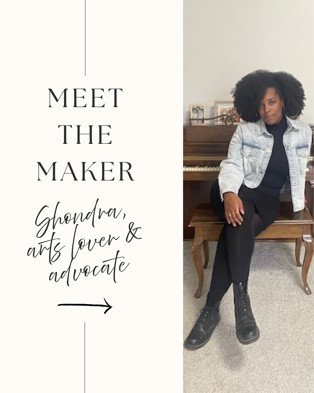 Shondra’s art feels like a harmony between purpose and passion — where music, movement, and community meet.
Her full answers below:
Describe your creative process in 3 words.
Pensive, soulful and energetic.
What’s something unusual — a tool, material, or habit — that helps fuel your creativity?
One thing people may find unusual as a habit is that I’m often singing or humming. Melodies find me throughout the day whether I’m working my 9 to 5, making dinner or at the gym. Singing helps fuel my creativity because ideas for projects and songs often come to me through music. I find it easier to ground myself through it. It always puts me in a space to create and often brings me back to myself.
What did your childhood self think you’d grow up to do?
As a child I thought I would either end up working for the United Nations or singing on Broadway. The United Nations interested me because I had an interest in social justice, and I wanted to be involved in tackling global issues such as poverty, human rights violations and climate change.
I also dreamt of being on stage and in musicals on Broadway. I would participate in school productions like Les Misérables and Aida and fell in love with the process from start to finish whether it was learning lines, harmonies or choreography.
If your art could talk back, what would it say to you right now?
It’s okay to dream big out loud. It’s okay to want your art to take up more space in your life.
Finish this sentence: My art is most alive when...
I’m creating with others and performing; it’s where I feel the most at home.
Follow @shondra_em to see what she’s up to! ✨
#niksenmoods
#meetthemaker