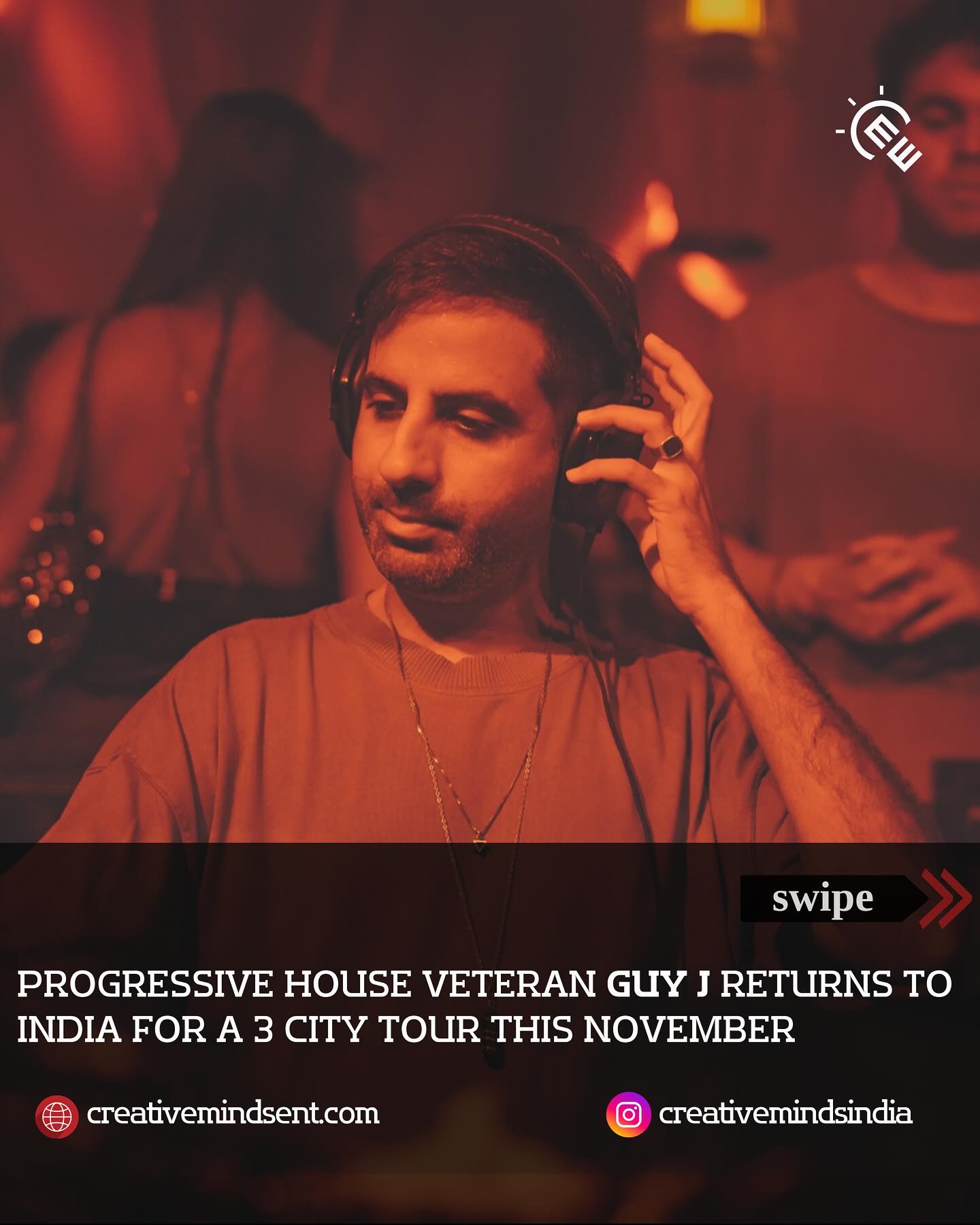 Guy J (@guyjdiary) returns to India this November.
14 Nov – Kolkata | 15 Nov – Goa | 16 Nov – Mumbai
Three nights of pure progressive energy.
Tickets on sortmyscene.com (@sortmyscene)
Courtesy - @nightvibe_ x @offlineccu Guy J (@guyjdiary) returns to India this November.
14 Nov – Kolkata | 15 Nov – Goa | 16 Nov – Mumbai
Three nights of pure progressive energy.
Tickets on sortmyscene.com (@sortmyscene)
Courtesy - @nightvibe_ x @offlineccu