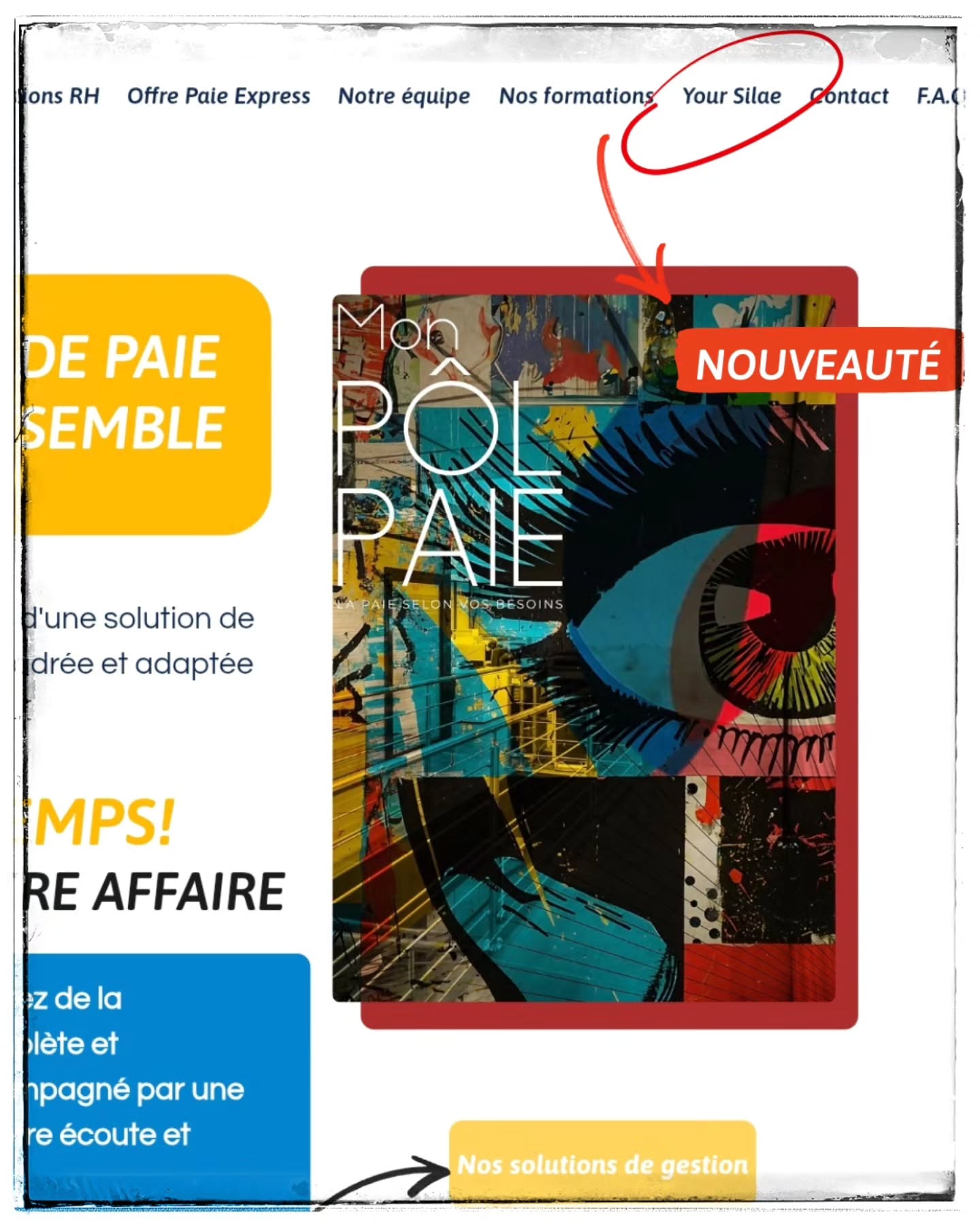 🎉Nouvelle page sur le site!
🤔Besoin d'un SIRH?!
💪🏻Créez et personnalisez votre SIRH module par module selon vos besoins et au gré des nouveautés MySilae.
👉🏻Mon Pôl’Paie vous accompagne pour vous faire gagner temps et autonomie !
____________________________
#toulon #toulonforever #sixfourslesplages #lavaletteduvar #lagarde #solutiongestion #gestionpaiement #gestionpaie #paie #bulletindepaie #fichedepaie #solutionrh #rh #ressourceshumaines #solutiondegestion #solutiondegestiondentreprise #comptable #comptabilitéetgestion #comptabilite #dematerialisation