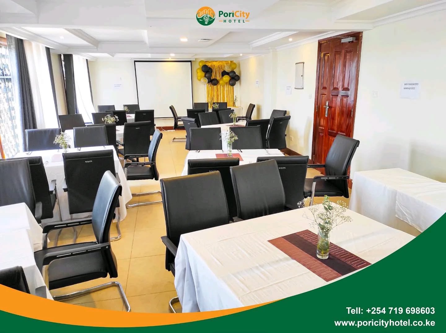 Are you having an event?
Birthday, anniversary, graduation, baby shower, bridal party, etc.?
We at Pori City Hotel have what it takes to climatize your day with memorable elegance, from our state-of-the-art halls, suited with LCD projectors, Flat Screen TVs, high-speed internet connectivity, Sound system, and good light ambiance to facilitate indoor photography and not forgetting good food prepared by our well abled professional chefs.
#eventservices
