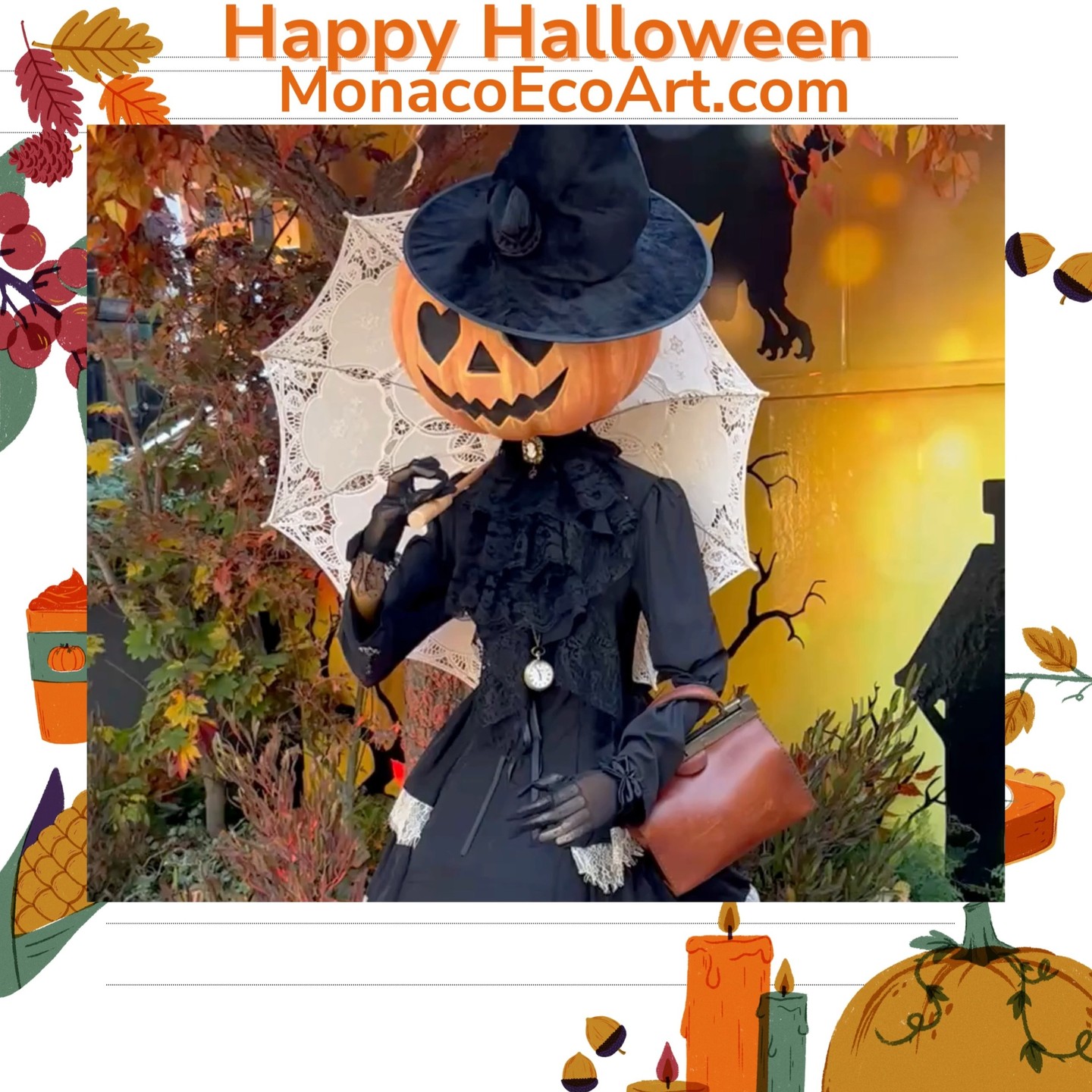 @mo.eco_art MonacoEcoArt.com #anniversary #trickortreat #halloween🎃 😬 It is the thrillingest #time of year of the #season but what are the true #roots of the traditional Samhain Celtic feast? Halloween is grounded on #sustainable roots marking the end of #harvest and the beginning of #winter season 🔥🌟 This celebration traditionally involved #natural #elements like bonfires and costumes made from animal hides and heads in order to pay #tribute to life #cycle tied to #field #crops 🎭♻️ Contemporary celebrations are increasingly turning back to sustainable #practices highlighting the use of natural and recycled #materials for decorations as well as #reusable items in order to reduce waste and increase #leisure 📽️ © MonacoEcoArt at One Monte-Carlo @onemontecarlo