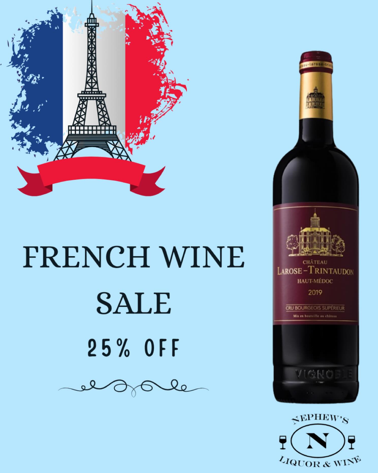 📆 Our annual French Wine Sale is winding down!
📍 25% off all our French wine!
🍷 One featured wine:
The highly rated Chateau Larose-Trintaudon 2019 is full-bodied with a fruity, yet reserved finish.
Pairs well with a wide range of dishes, including classic meat dishes, roasted meats, hearty pasta and even some Asian cuisine. 🥩 🦆 🐑 🐓 🍜
#frenchwine#redwine#liquorstore#adirondacks#lakechamplain#upstateny#champlainny#rousespointny#montreal#quebec#vermont @toronto#ontario