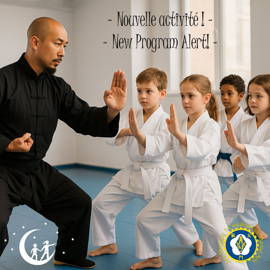 ⚡ Build strength and focus with Kung Fu at MCT!
In partnership with Five Coordinations Martial Arts.
Ages 7–11 | Saturdays 10:15 AM | Starts Nov 15
💪 Mention MCT for a 33% discount!
5coordinations.ca
⚡ Développe force et concentration avec le Kung Fu au TEM!
En partenariat avec Five Coordinations Martial Arts.
7 à 11 ans | Samedis 10 h 15 | Débute le 15 nov.
💪 Mentionne le TEM pour un rabais de 33 %!
#ThéâtreDesEnfantsDeMontréal #MontrealChildrensTheatre #FiveCoordinations #KungFu #ArtsMartiaux #NDG #Montréal #Confiance #Discipline #Concentration #ProgrammesTEM #MontrealChildrensTheatre #ThéâtreDesEnfantsDeMontréal #FiveCoordinations #KungFu #MartialArts #NDG #MontrealKids #Confidence #Discipline #Focus #MCTPrograms