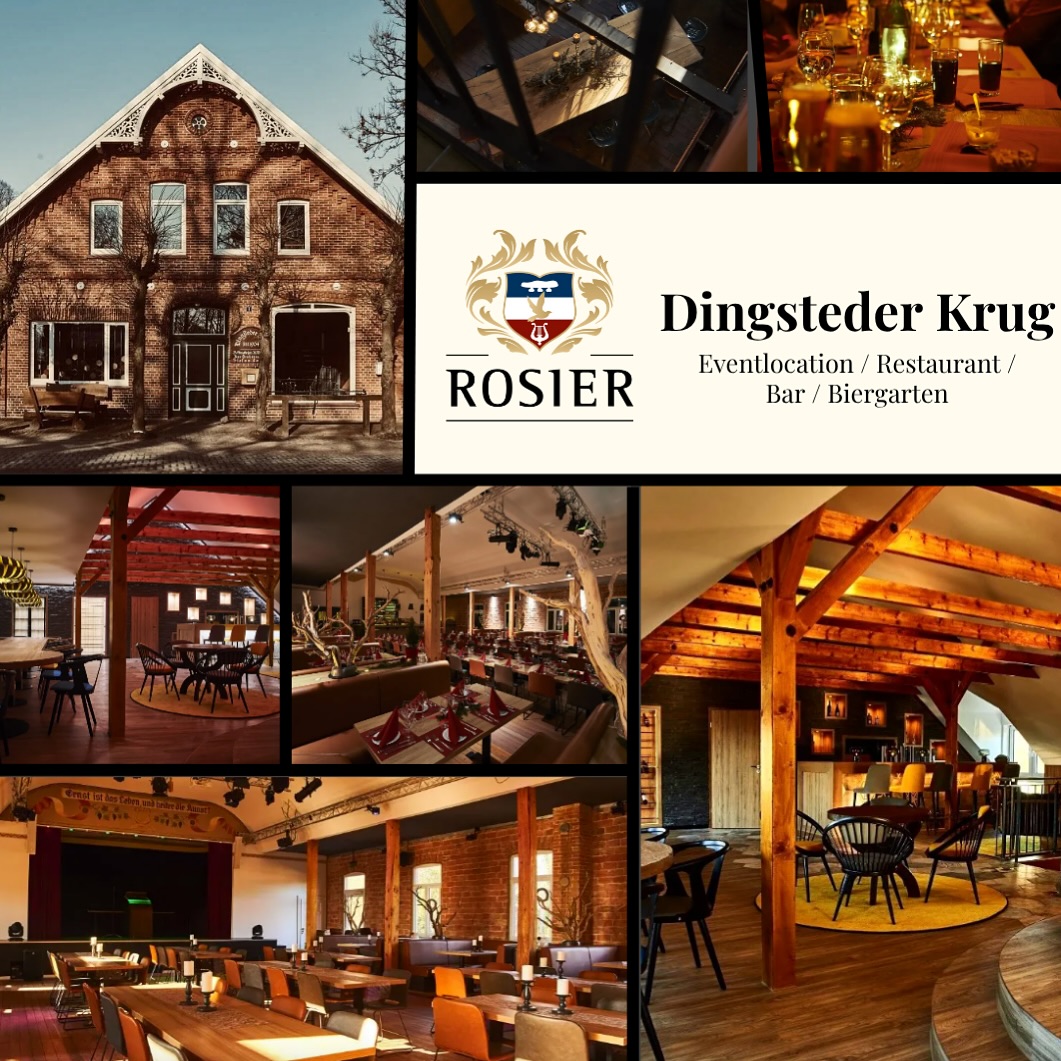 HATTENhat. Dingsteder Krug @dingstederkrug 🍽✨
Im Dingsteder Krug wird jeder Moment zu einem besonderen Erlebnis. Ob Hochzeit, Geburtstag oder Firmenfeier – das Team zaubert mit viel Herzblut unvergessliche Momente in gemütlicher Atmosphäre. 🍽✨
Hier trifft regionale Küche auf liebevollen Service und echte Gastfreundschaft.
Wer einmal hier gefeiert hat, kommt garantiert wieder! 💛
#dingstederkrug #rosierevent #genussmomente #Hochzeitslocation #eventliebe #regionalgenießen #oldenburgland #hattenhat