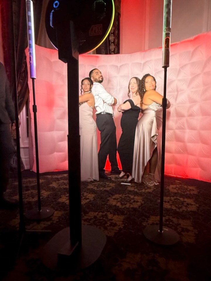 When booking for DJ & Lighting. Don’t forget to ask about one of our Photobooth options to add that extra bit of fun for your friends and family.
We have 3 different options.
•SocialBooth (Most popular for all events)
•WoodenBooth (Most popular for Weddings)
•PhoneboothPhotobooth (Perfect for 80’s & 90’s Parties)
More information visit www.DJREVULEO.com