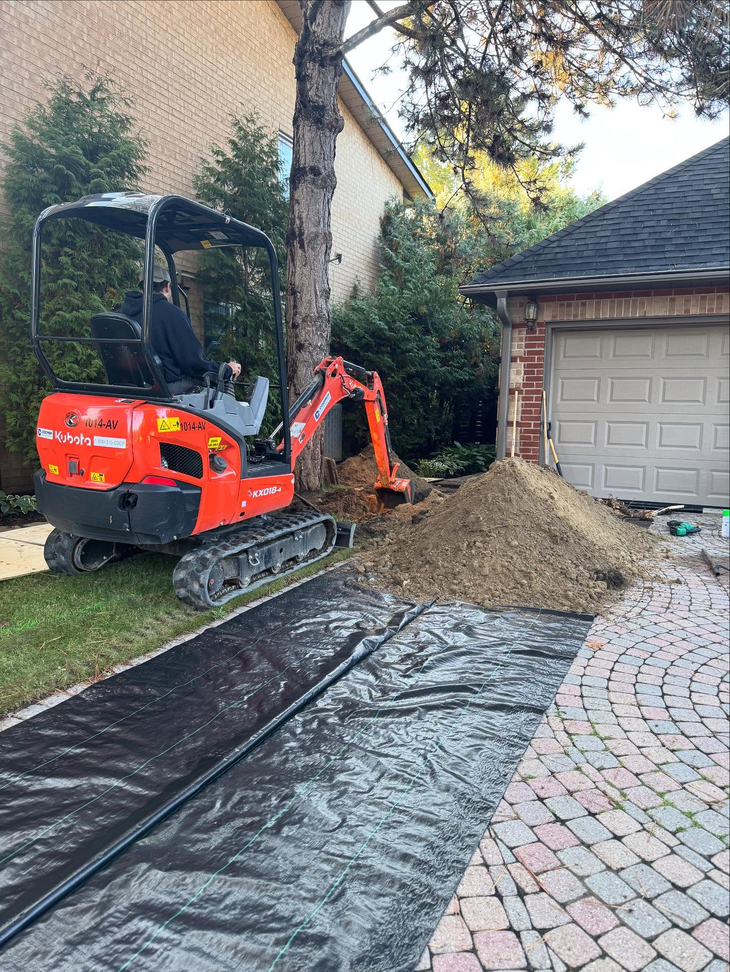 A change of pace for the crew.
This client had trouble with water pooling at the foundation wall, driveway and lawn caused by the run off from the roof.
We installed an underground drainage system to fix that problem.
.
.
.
.
#frenchdrain #waterdrainage #drainsystem #excavation #softscape #sodding #plumbing