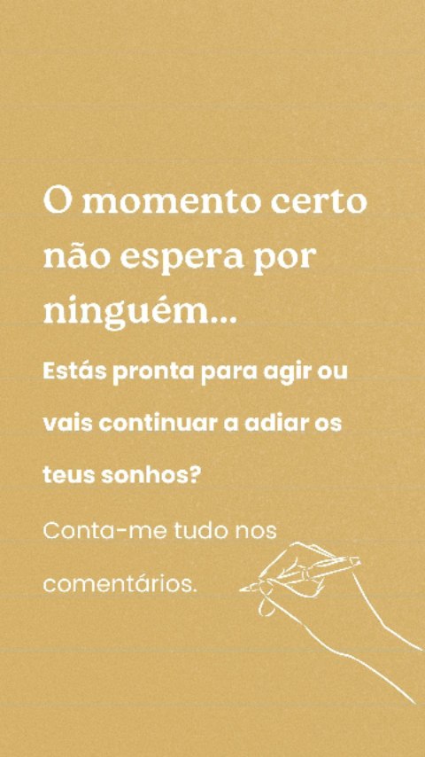 A verdade é que ninguém constrói um negócio digital só a fazer planos. Os resultados aparecem quando começas a agir com intenção e transformas conhecimento em algo que gera independência, impacto na tua audiência… e que também contribui para a tua liberdade.
Eu também adiei quando não sabia por onde começar,.ou se a minha ideia iria dar frutos. Mas foi no dia em que decidi parar de adiar e criei a minha primeira oferta digital que a visão sobre o meu negócio mudou.
O primeiro ebook parecia simples… mas abriu portas que eu nem sonhava. Novas ideias, mais respostas a outras necessidades de quem me acompanha...
Se sentes que este vídeo podia ser a tua realidade, mas ainda não sabes por onde começar, respira um segundo e comenta “começar”. E eu digo-te qual é o primeiro passo para ti neste momento.
Pronta? 👇
