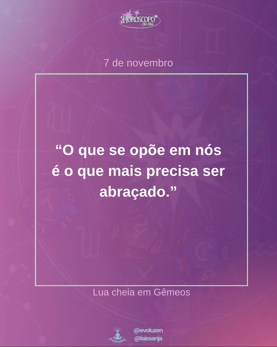 7 de novembro ✨🌟💫