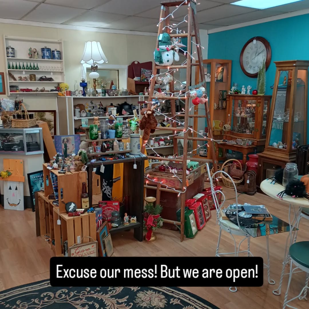 Switching over to the winter season and some Christmas flair. Tis that time of year. Open today 10am-5pm, Thursday 10am-5pm, Friday 10am-5pm, and Saturday 10am-3pm!