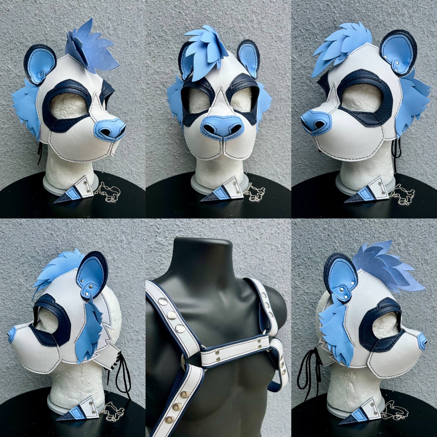 A well crafted custom Panda Hood w/ beautiful colours highlighting the design!
For Mogu! 🐼
#scrapyardleather #scrapyardlthr #puppiesofinstagram #puppyplay #pupplay #puppyplaycommunity #humanpup #lgbtq🌈 #humanpuppyplay #lgbtq #pups #puppyplaygear #puppyplaybdsm #puppyplaytime #petplay #humanpetplay #furries #furryfandom