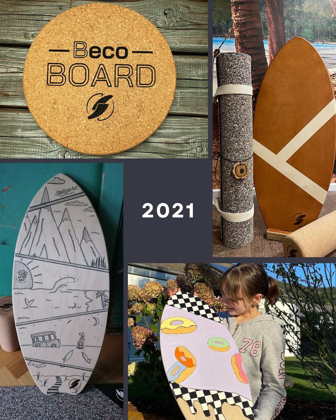 🌊 Rückblick 2021 – Das Jahr der neuen Ideen 🛠️👶
Mein Ziel: Auch mein zweijähriger Sohn sollte sicher ins Balance-Training einsteigen können. Also hab ich gedrechselt, getestet und getüftelt – fast 9 Monate lang. Dann war es endlich da: das BECO Board! 🌱
Ein Unterteil aus Kork – ökologisch, nachhaltig und komplett neu auf dem Markt. Mittlerweile nicht mehr wegzudenken.
Dazu kamen praktische Extras wie wechselbare Stopper für jedes Level und ein Halter für Board & Matte, damit alles ordentlich verstaut bleibt. 🔧🧘♀️
Nebenbei entstanden die ersten Kinderboards – und sogar DIY-Sets, mit denen man sein eigenes Board selbst gestalten kann. 🎨
Ein weiteres Highlight: die Kooperation mit Jan & Jule von @wanna_sup 🙌
2021 war wild – voller Tüftelei, Herz und echter Fortschritte. 💚
Auf dem Weg von einer Idee zu echten Produkten.
#surfstylefever #becoboard #balanceboard #nachhaltig #kidsboard #handgemacht #zubehör #diy #2021 #gründungsstory #throwback #jubiläum #neuheit #neu