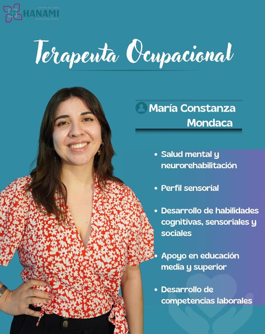 María Constanza se especializa en salud mental, neurorehabilitación y desarrollo de habilidades sensoriales, cognitivas, sociales y laborales. Su trabajo busca que cada persona pueda desenvolverse con mayor seguridad, autonomía y claridad.
Su acompañamiento se basa en entregar estrategias prácticas para la vida diaria, promoviendo bienestar, adaptación y desarrollo continuo 🧠💛
✨ Tu proceso también merece guía y contención profesional.
📩 Agenda tu sesión y potencia tus capacidades desde hoy.