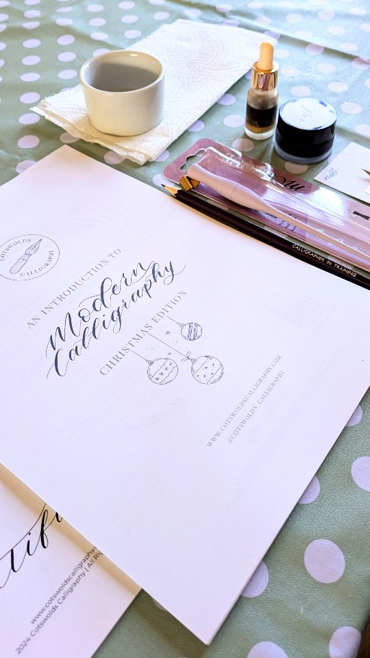 Set up a calligraphy workshop with me ✒️
Such a joy teaching a festive calligraphy workshop at the beautiful @broadwaymuseumandartgallery 🖋️🎄
From laughter to hushed moments of concentration, these lovely ladies created stunning beautiful gift tags with their new skills — ready to make Christmas extra special 🎁💫
#CotswoldsCalligraphy #CalligraphyWorkshop #ModernCalligraphyWorkshop #CotswoldsWorkshops #CotswoldsCreativeWorkshop #ModernCalligraphy #FestiveWorkshops #CalligraphyClass #BroadwayMuseum #CreativeChristmas #ChristmasCrafts #CalligraphyCommunity #LetteringLove #LearnCalligraphy #CalligraphyWorkshop #HandmadeWithLove #ArtOfLetters #MindfulCreativity #FestiveFun #ChristmasCalligraphy #ChristmasWorkshop