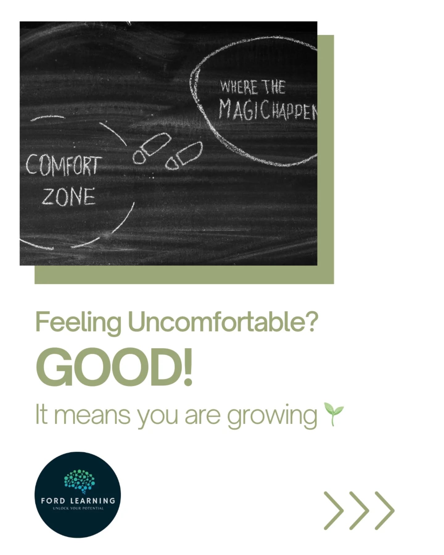 🚀Growth rarely feels comfortable. But that's how you know it's real.
Every time you take a step that scares you - every time you speak up, show up, or try again - you're expanding what's possible for you.
We often wait until we feel confident to begin, but confidence is built in the act of doing.
The shaky voice, the uncertain start, the nervous first try...those are the moments your future self will thank you for. 🌱
Growth isn't loud. Sometimes, it's quiet, messy, and full of doubt.
But it's also brave, exciting, and entirely yours.
💡What's one small step you can take today to stretch your comfort zone?
#unlockyourpotential #fordlearning #growthmindset #comfortzone #confidence #motivation #lifelonglearning
