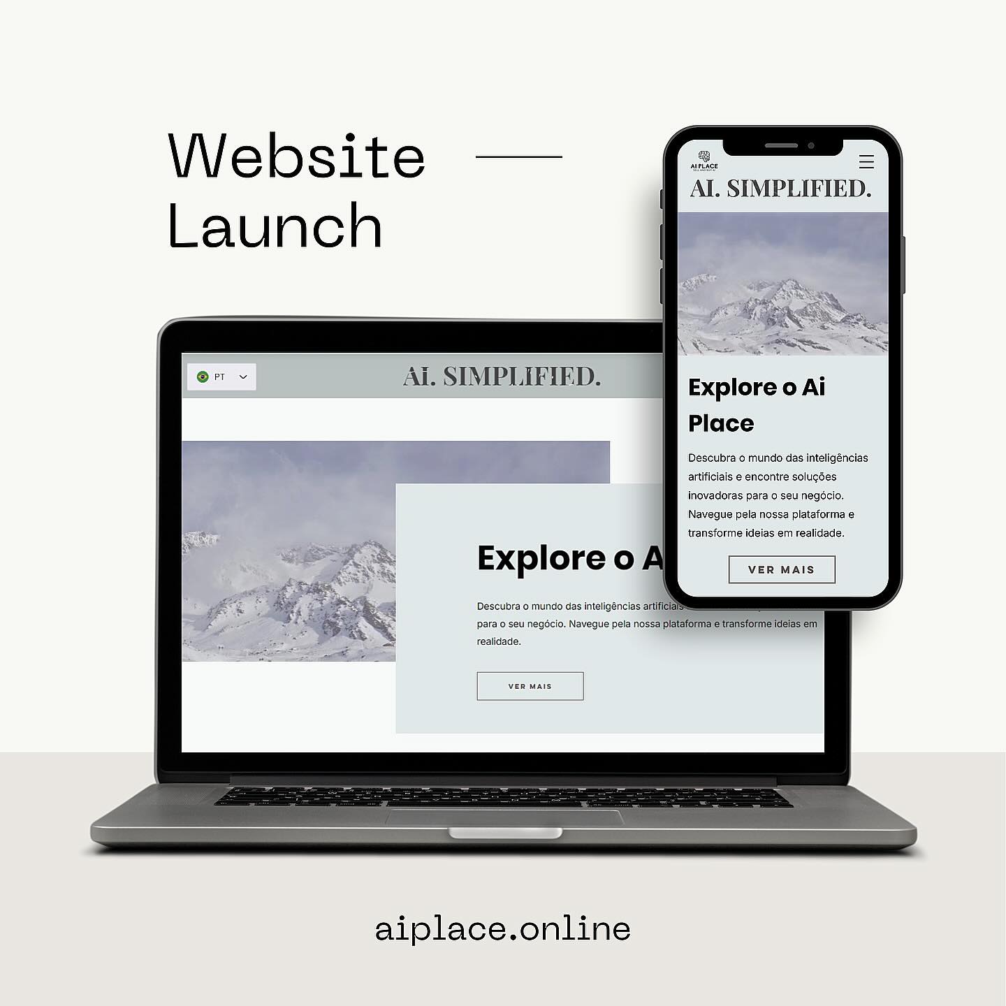 O site está no ar! Acesse agora: aiplace.online