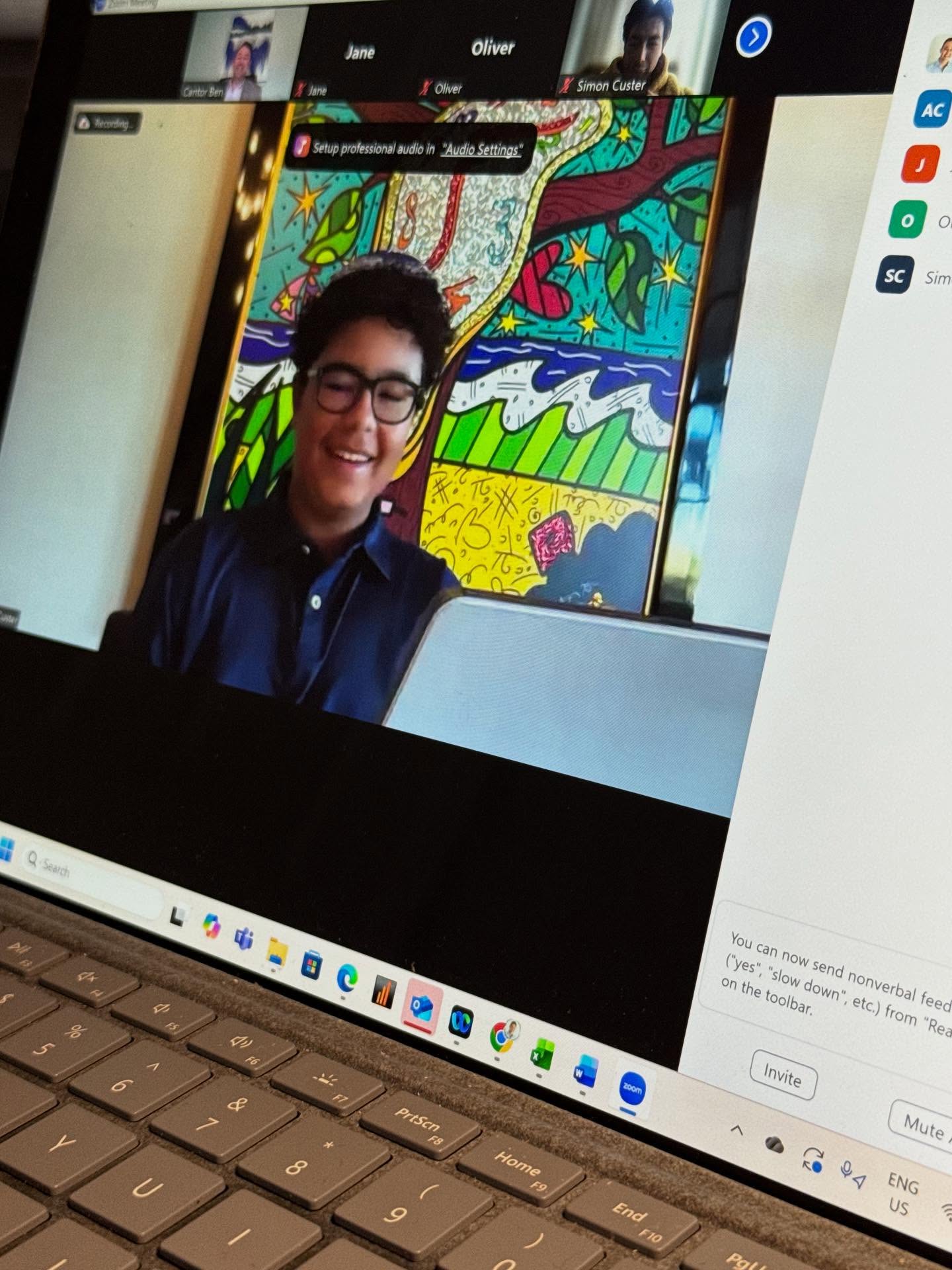 My Online bar mitzvah from Florida crushed it!
#barmitzvah #batmitzvah #family #celebrate #jewish