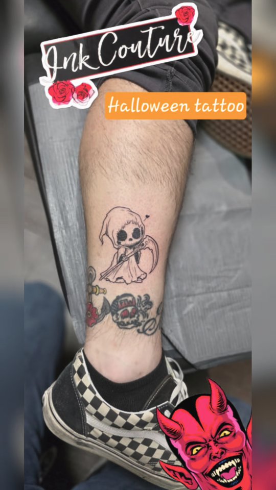 Halloween spirit!
.
.
.
#tattoo #halloween #halloweentattoo #mttattoos #inklife #inkcouturetattoos #death #love