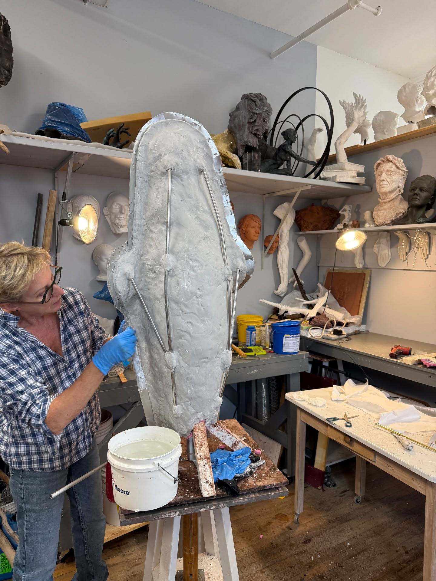 I’ve been working hard in the studio this summer, creating a series of sculptures talking about whales. At the stage now of fabricating molds which I’ll use to create wax models of the original clays. Using the traditional “cire perdue” method, my foundry will use these waxes to cast in bronze. The choice of patinas and hand working the piece will finish them off. Can’t wait to share them with you!
.
.
.
#Chippie_Kennedy, #BronzeSculpture, #FineArt, #Lunenburg, #NovaScotia, #Canada, #FlorenceAcademyOfArt, #SculptorsSocietyCanada, #PortraitSociety, #CityOfOttawa, #NationalSculptureSociety, #SalmagundiClub, #SocietyOfCanadianArtists, #RuePigalleCommunity, @FoundryGalleryLunenburg.