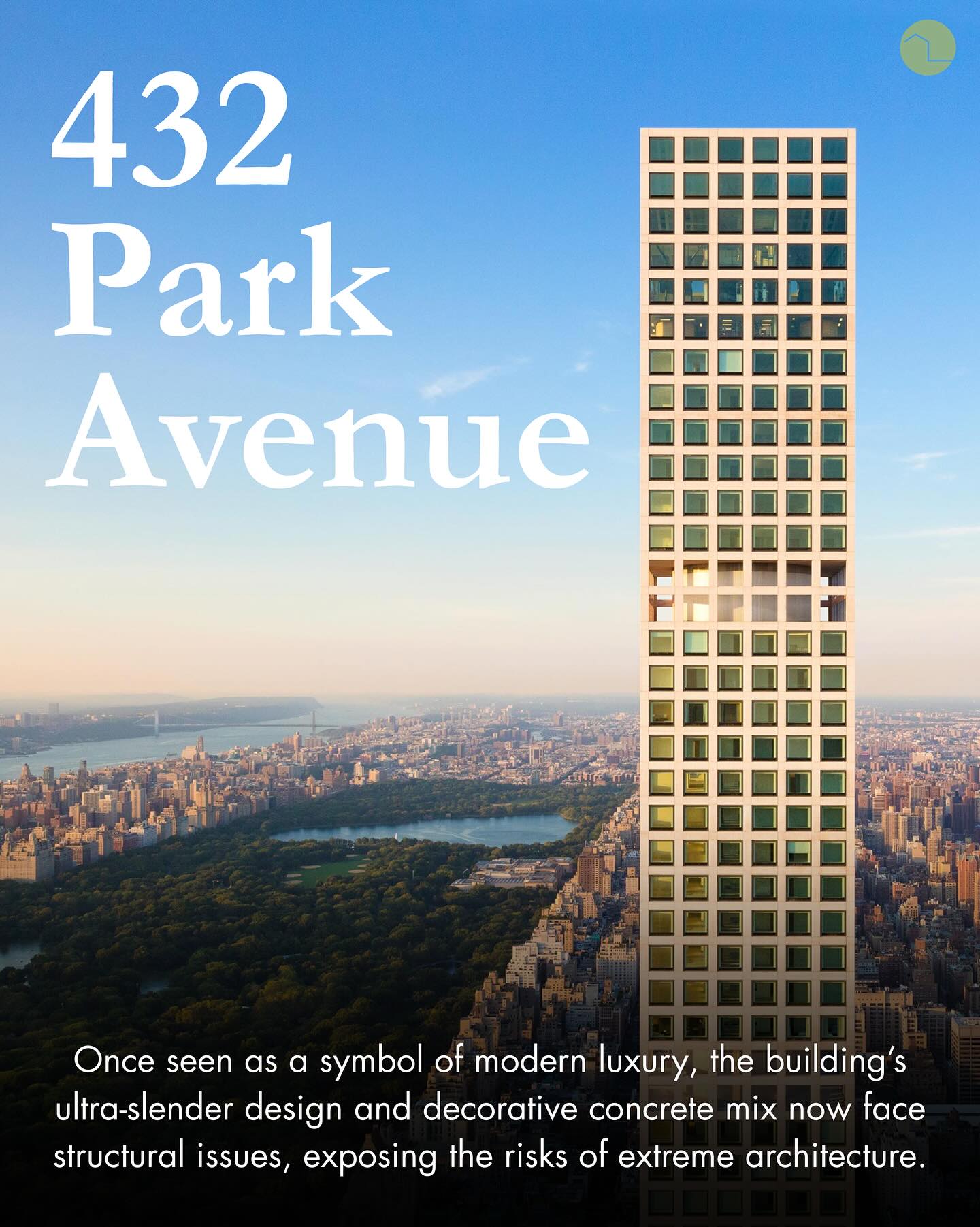 As one of Manhattan’s most recognizable towers, 432 Park now stands as both an engineering warning and a reminder that even the world’s most exclusive addresses are not immune to the consequences of prioritizing form over function.
To access full articles and join our readership, subscribe to our free, bi-weekly, and digital newsletter through the link in our bio (www.restructurednews.com) and follow us on Linkedin (restructured news) and TikTok (@restructurednews).
Photo Credit: 432 Park Avenue