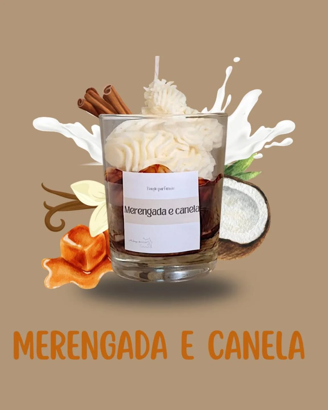 Laissez-vous séduire par la chaleur enveloppante de Meregengada e Canela : un doux mélange de brioches et de meringues à la cannelle, relevé de vanille, de caramel fondant et d’une pointe de muscade. Le tout délicatement trempé dans un lait chaud et crémeux… Une fragrance réconfortante, aussi douce qu’un câlin d’hiver.