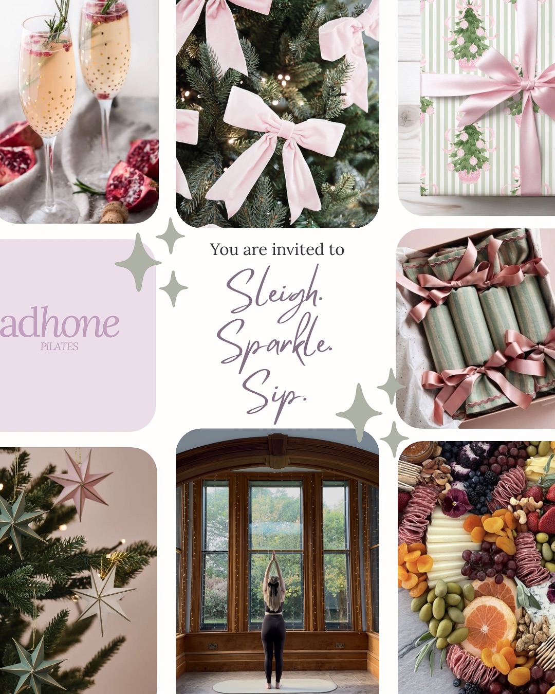 Sleigh. Sparkle. Sip. ✨🥂🎀
Monday 8th December | 6:30–9:30pm
The Orange Grove Hotel, Southampton
A magical evening of movement and festive indulgence at The Orange Grove Hotel ✨
Includes a 60-minute Christmas Pilates class by candlelight, a seasonal feasting board, a glass of prosecco, and luxury gifts worth over £40 to take home, and a special Christmas surprise 🎁
Limited spaces — booking now open via the link in bio 💫
Pilates Southampton • Pilates Hampshire • Christmas wellness event • festive Pilates • The Orange Grove Hotel • Pilates Winchester • Adhone Pilates • Pilates event South Coast • Christmas event Hampshire • Pilates evening • wellness event UK