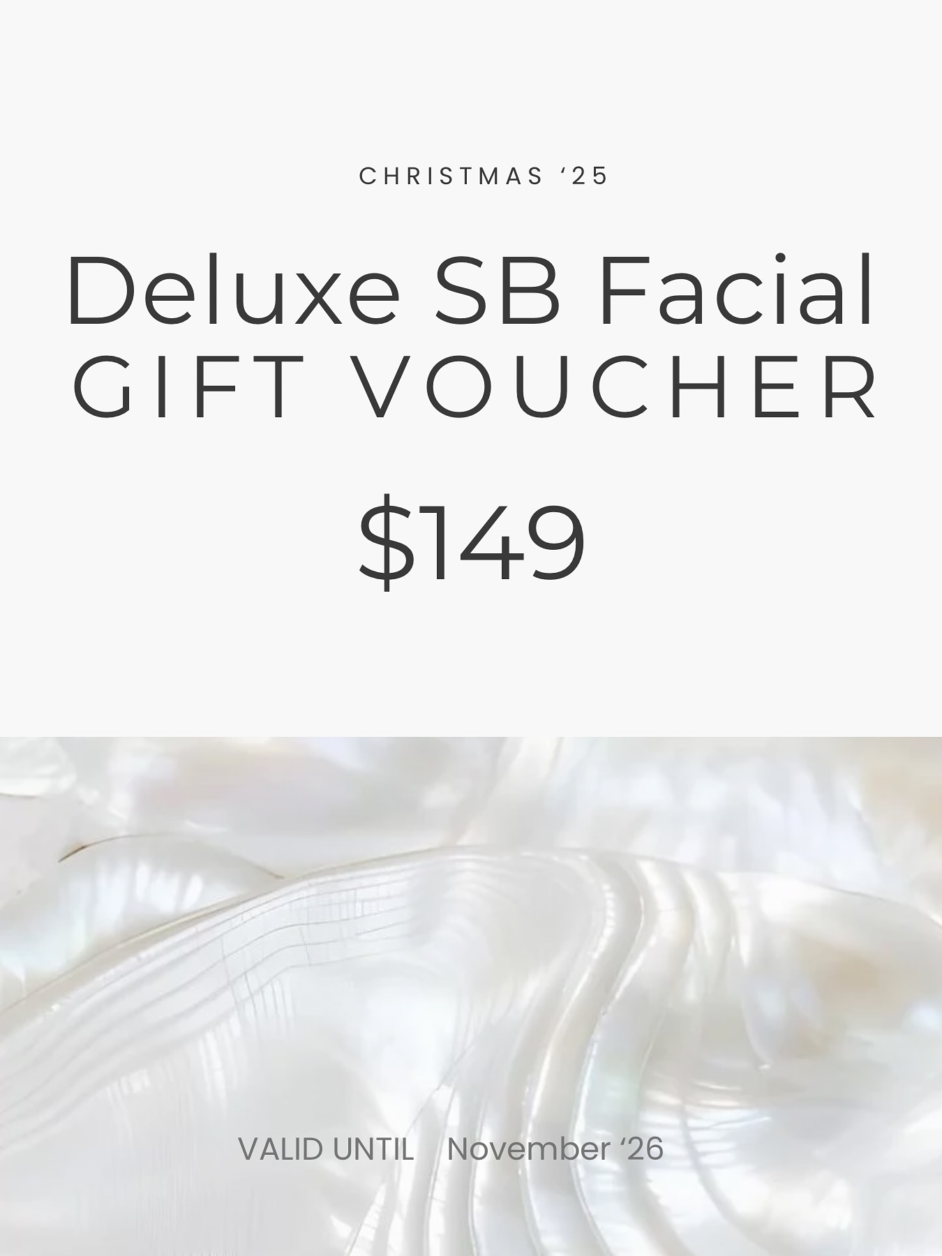 Gift vouchers now available! ✨
Treat someone special (or yourself 😉) to our Deluxe SB Facial, the ultimate skin and relaxation experience.
Available to purchase in store or online via our website , the perfect way to save and give the gift of glowing skin. 💆♀️