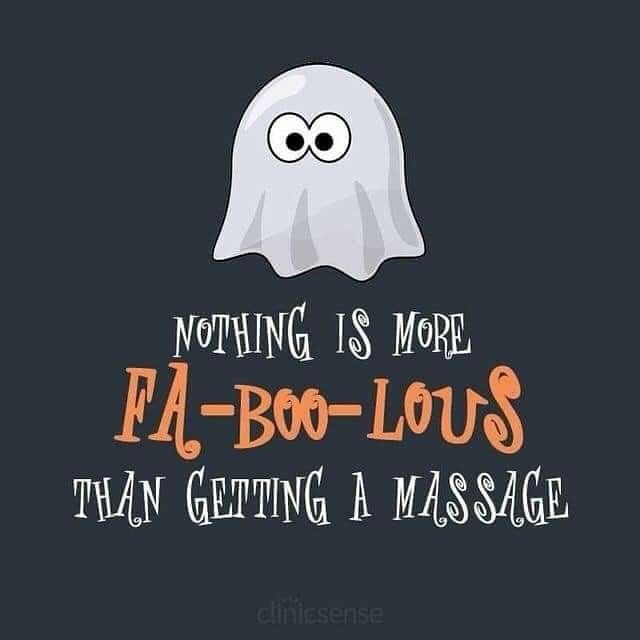 Stop walking around looking ghostly, feeling like a zombie and moving stiff like a skeleton.
Donāt be spooky! Let us put life back into your boo-dy!
::
#massageislife
#massagetherapy
#therapeuticmassage
#catonsvillemassage
#ellicottcitymassage
#howardcountymassage
#youneedus
#wekneadyou
#thekneadingwell