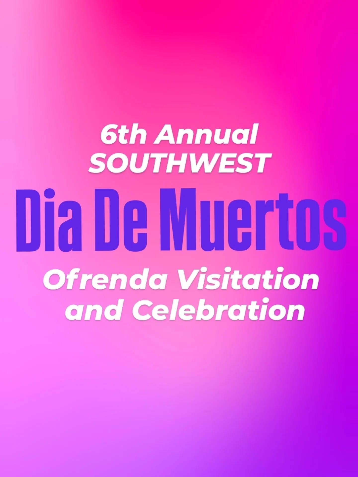 Celebrate Día de Muertos with us! Procession and visitation begins at 1:00 at Plaza del Sol. Events at Matrix begin at 4:00pm!
#diademuertos #southwestdetroit #mexicantown #detroittheatre