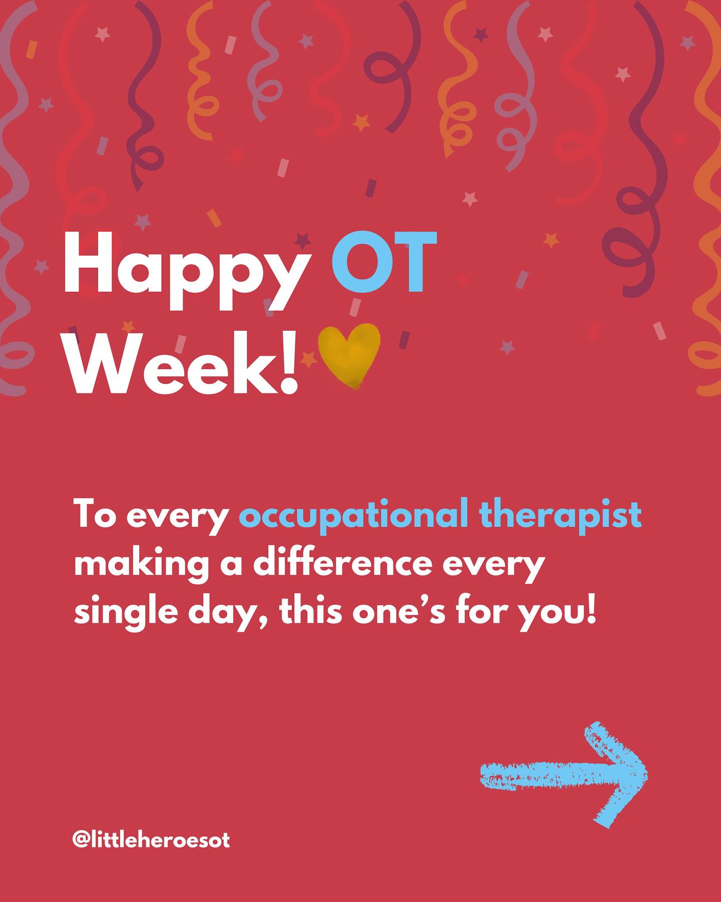 🌿 Happy OT Week!
To every occupational therapist out there, thank you for showing up with compassion, creativity, and heart.
Our work is powerful, but it’s also demanding. We carry stories, emotions, and responsibilities that often extend beyond the therapy room.
So this OT Week, take a moment for you. Reflect on your impact. Breathe. Refill your cup.
Because when we look after ourselves, we can continue doing the work that changes lives. 💛