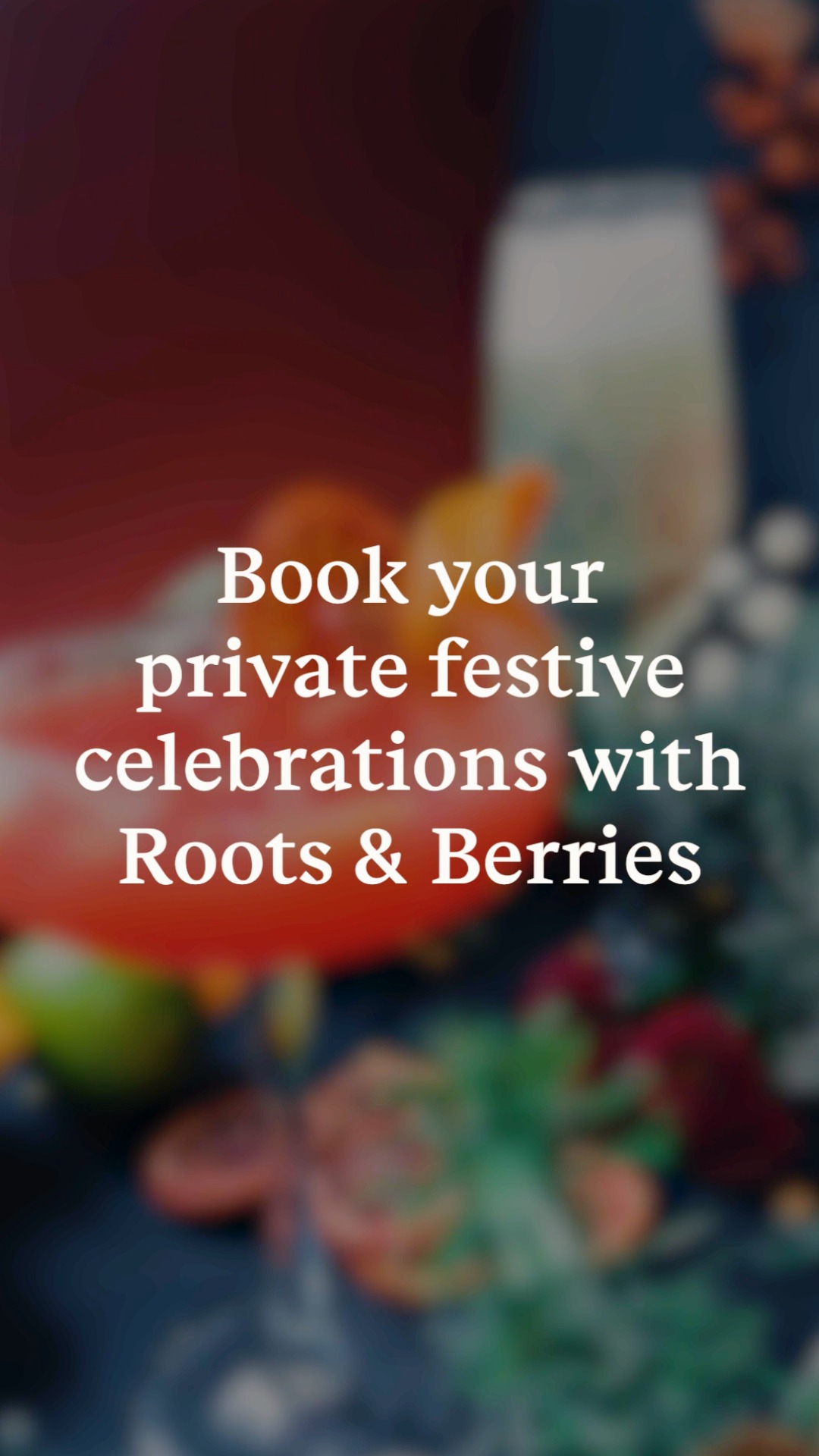 From sparkling office soirées to festive family
gatherings and end of year Christmas parties, we’ll
help you create the perfect celebration.
We’re still taking bookings for Christmas 2025 at our beautiful venues including:
The Skylark Café in Wandsworth Common
The Rookery Cafe in Streatham Common
The Glassmaker's at Brockwell Park
Email enquiries@rootsandberries.co.uk for your bookings!
Visit Rootsandberries.co.uk for more information
#christmasbookings #celebration #festive
