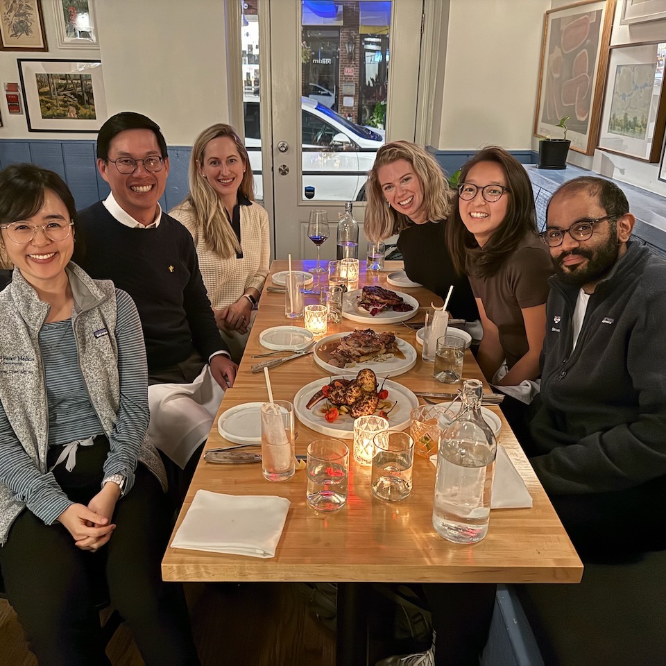 Dinner with the Penn Derm Research track residents! Thank you Linda for organizing!