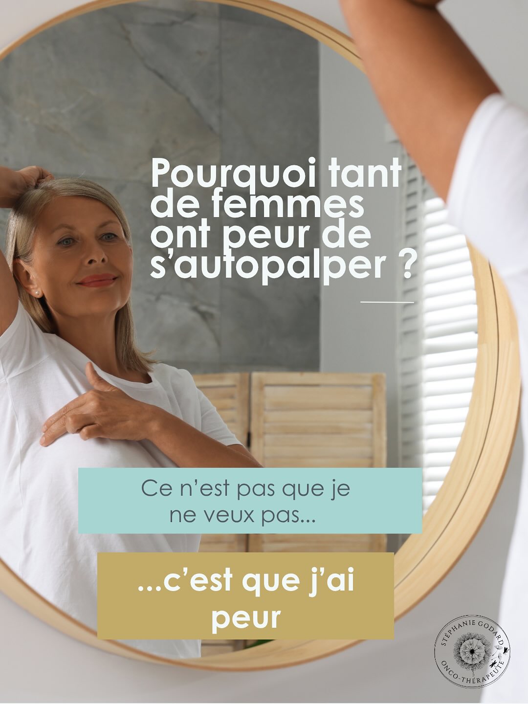 🤨Pourquoi tant de femmes ont peur de se palper ?
Ce n’est pas un manque de courage.
C’est une peur profondément humaine.
👉 Beaucoup de femmes me disent :
“J’ai peur de trouver quelque chose.”
“J’ai peur de ne pas savoir quoi faire.”
“J’ai peur de sentir mon corps autrement.”
✅Et je leur réponds : c’est normal.
Parce que l’autopalpation, ce n’est pas qu’un geste de prévention.
C’est un geste chargé de symboles, d’histoire, d’émotions.
On nous apprend le comment faire, mais rarement le comment se sentir quand on le fait.
Et ce vide émotionnel crée de la peur, du blocage, parfois même du rejet.
Alors, avant de parler de technique, parlons de sens :
🌸 S’autopalper, ce n’est pas chercher un problème.
✅C’est apprendre à se connaître.
✅C’est remettre de la douceur là où il y a parfois de la méfiance.
✅C’est un acte d’amour, pas une injonction.
🩷 Si vous avez peur, c’est normal.
Mais si vous en parlez, cette peur devient plus douce, plus apprivoisable.
Faites-le à votre rythme. Demandez qu’on vous montre. Écoutez-vous.
💖Votre corps mérite votre présence, pas votre peur.
#octobrerose #autopalpation #autopalpationmammaire #autopalpationdesseins #prevention #preventioncancer #etatemotionnel #mammographie #gerersesemotions #cancerdusein #oncotherapie #oncocoaching #cancercoaching #gestiondespeurs