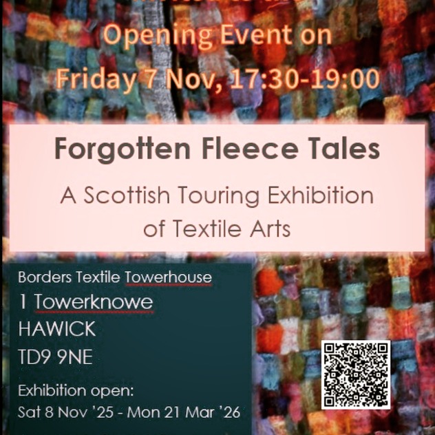 We can't wait for the Forgotten Fleece Tales opening event on Friday November 7, from 17:30. Come and be amongst the first to see our beautiful woollen tapestries, rugs, blankets, sculptures, interactive experiences and more in their new home at the Borders Textile Towerhouse @liveborders - RSVP at museums@liveborders1.org.uk
#weaver #weaving #weaversofinstagram #fibreart #fibreartist #slowcraft #traditionalcraft #scottishwool #sustainablecraft #recycledwool #forgottenfleecetales